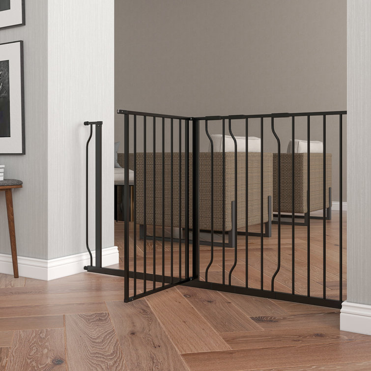 Pawhut Pressure Mounted Pet Gate Wayfair.co.uk